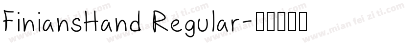 FiniansHand Regular字体转换